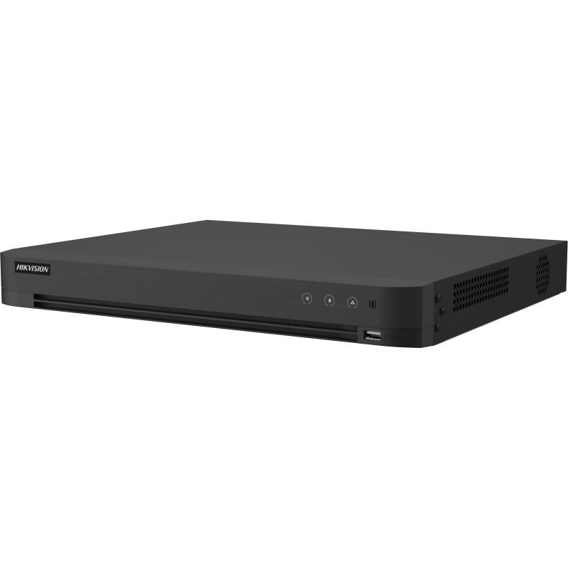 DVR 16 Canales TURBOHD + 8 Canales IP / 5 Megapixel Lite - 3K Lite / Audio de Dos Vías por Coaxitron / Reconocimiento Facial / ACUSENSE (Evita falsas alarmas) / 1 Bahía de Disco Duro / Salida de Video en Full HD